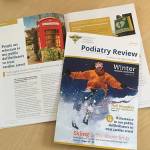 Podiatry review Winter 2018 cover and spread